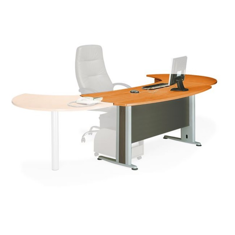 EXECUTIVE Γραφείο Απόχρωση Dark Grey - Cherry Κωδικός: [Ε-00008212] ΕΟ999,1Γ