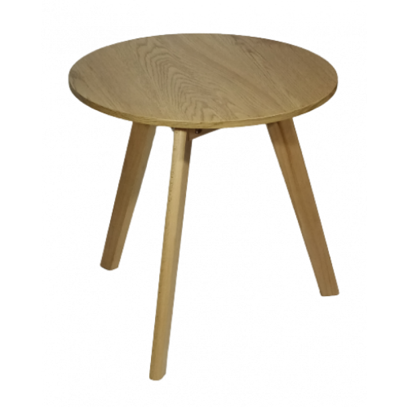 SEKTA τραπεζάκι σαλονιού ξύλο ΦΥΣΙΚΟ, Φ50xH50