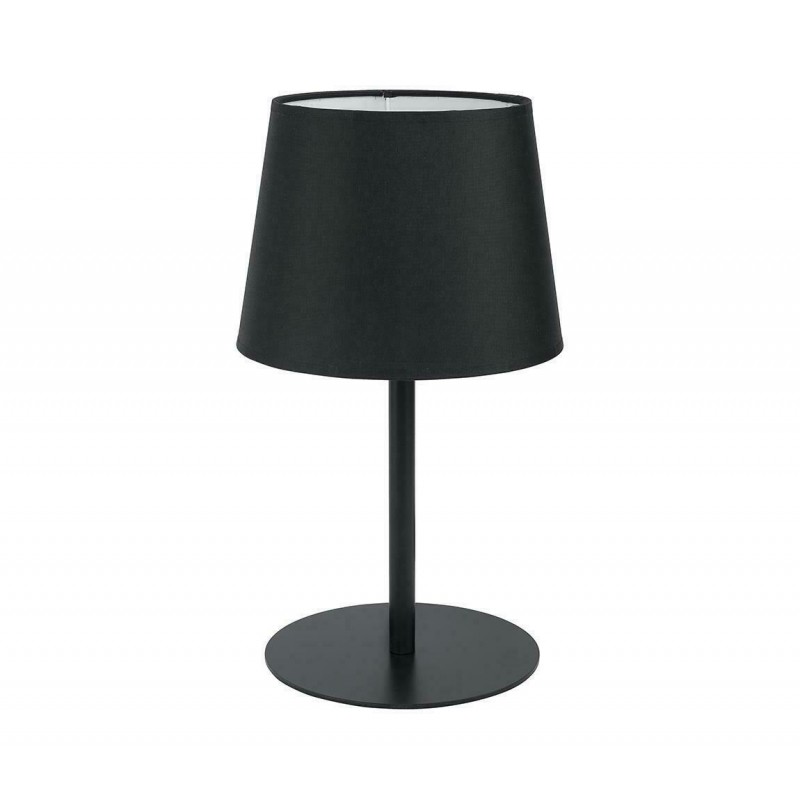 TK Lighting Maja Μεταλλικό Πορτατίφ για Ντουί E27 με Μαύρο Καπέλο και Βάση Κωδικός: 2936