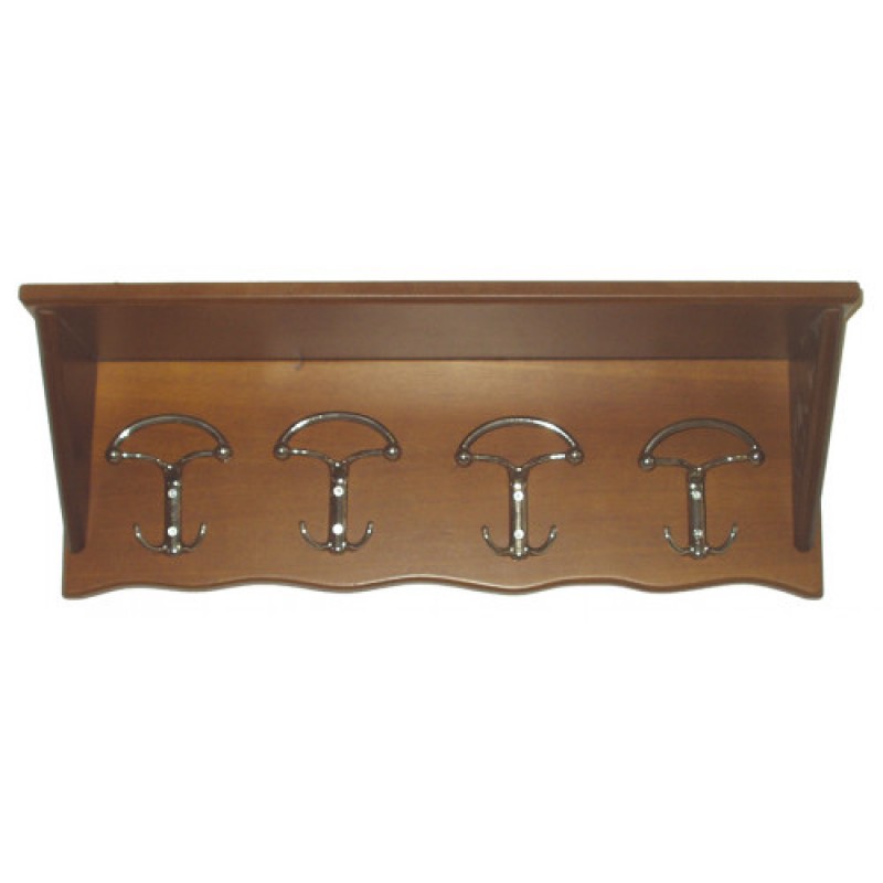  ΚΑΠΕΛΙΕΡΑ-Ν80 κρεμάστρα ξύλινη ΧΡΩΜΑ ΕΠΙΛΟΓΗΣ, 60x20xH20