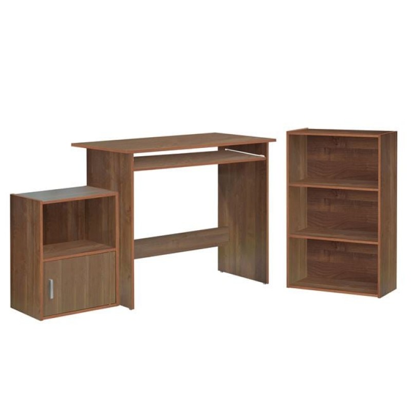 DECON Set Γραφείο Κερασί: Γραφείο 90x50x75cm Βιβλιοθήκη 50x23x80cm Ντουλάπι 41x29x54cm Κωδικός: [Ε-00016749] ΕΟ3035,2