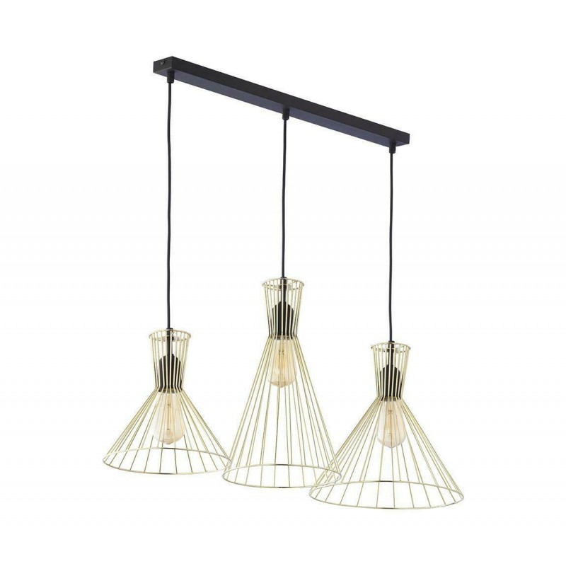 TK Lighting Sahara Κρεμαστό Φωτιστικό Χρυσό Ράγα με Ντουί E27 3352