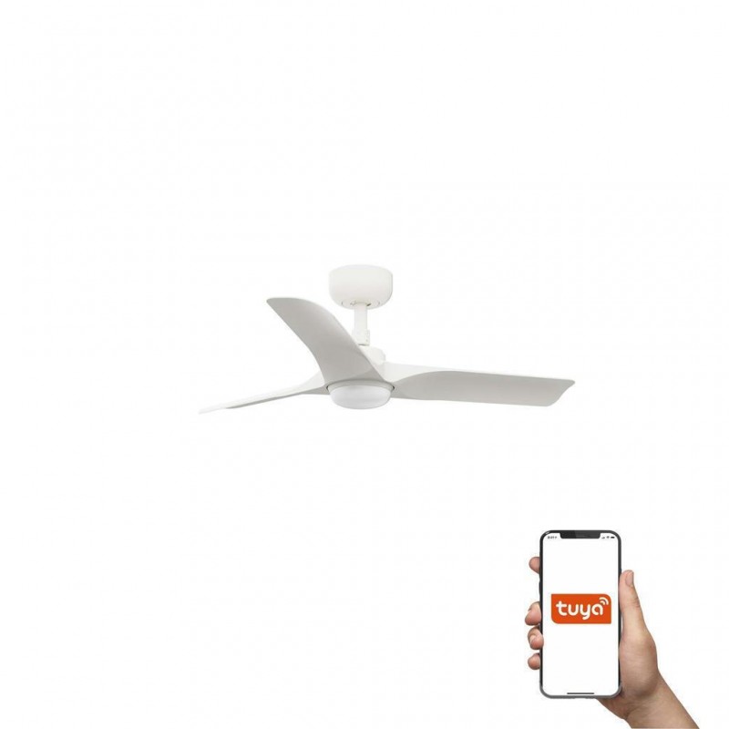 ΑΝΕΜΙΣΤΗΡΑΣ ΟΡΟΦΗΣ HEY ΜΕ ΦΩΣ LED 10W 3000/4000/6000K Φ.90cm REMOTE + SMART WI-FI Ν. 33824WT-1TW