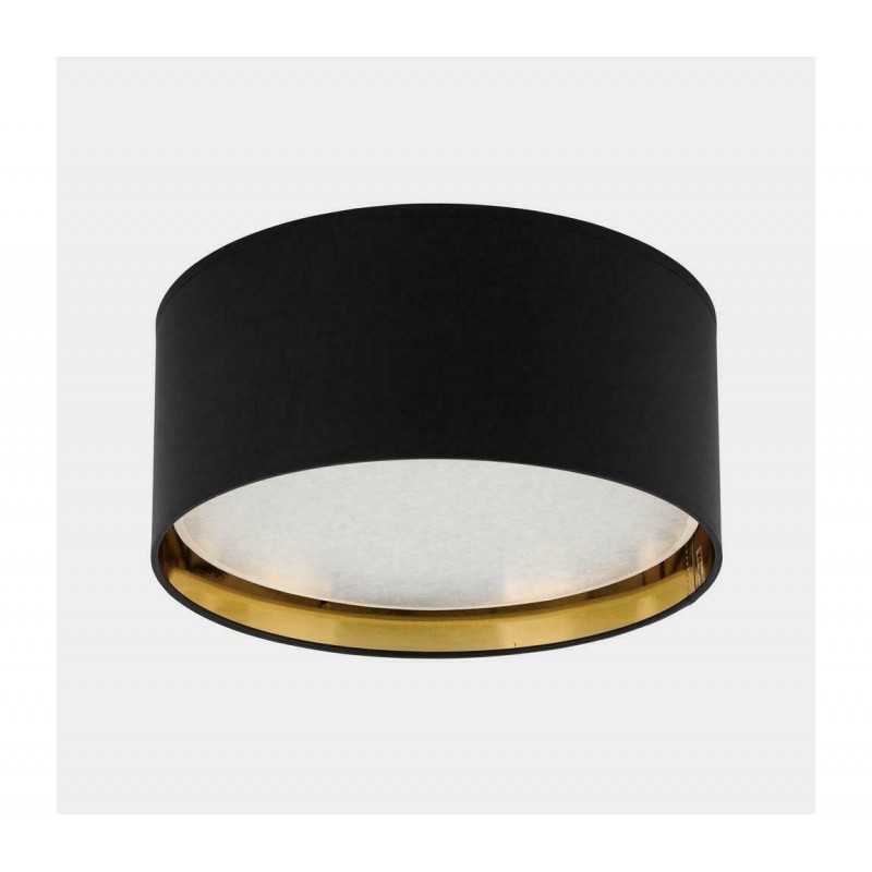 TK Lighting Πλαφονιέρα Οροφής 45εκ. Μαύρη με Ντουί E27 3376