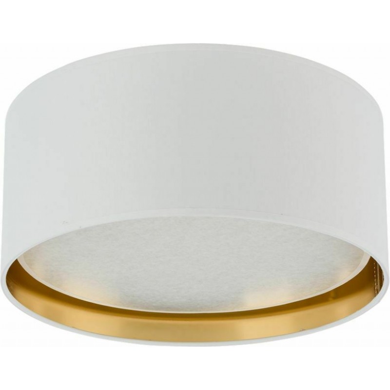 TK Lighting Πλαφονιέρα Οροφής 45εκ. Λευκή με Ντουί E27 3379