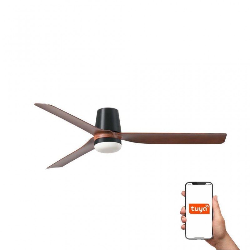 ΑΝΕΜΙΣΤΗΡΑΣ ΟΡΟΦΗΣ PUNT TUB ΜΕ ΦΩΣ LED 18W 3000/4000/6000K Φ.132cm REMOTE + SMART WI-FI Ν. 33831WT-1TW