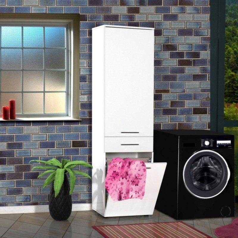 Fidelio DIAMOND I Στήλη Μπάνιου Δαπέδου με Μελαμίνη Μ52xΒ38xΥ187cm ΛευκήΚωδικός: FD-ADR621