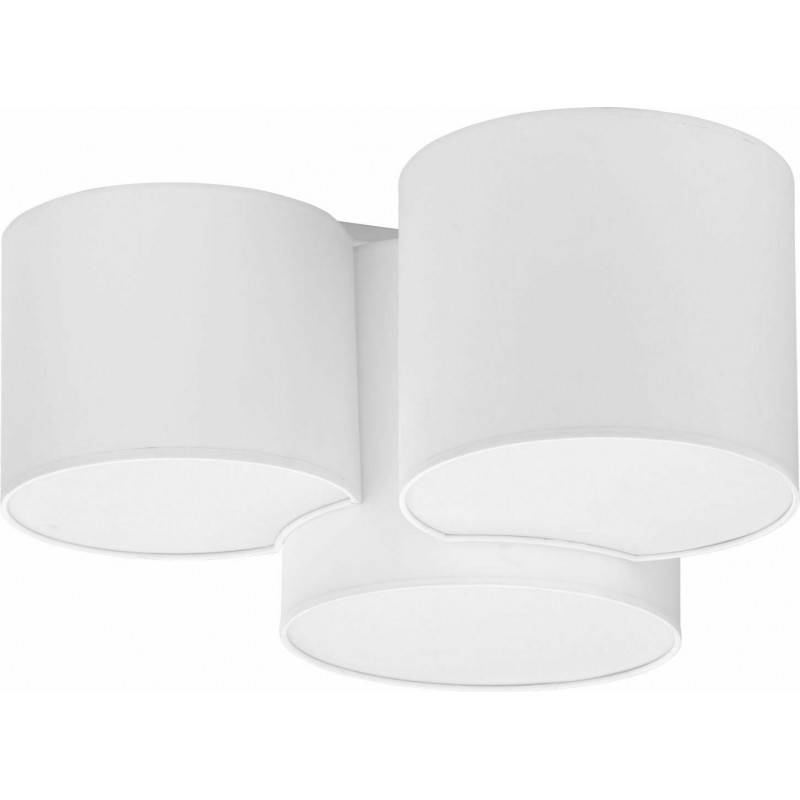 TK Lighting Πλαφονιέρα Οροφής 54εκ. Λευκή με Ντουί E27 3441