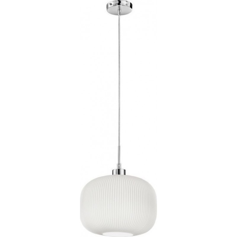 Perenz Φωτιστικό Κρεμαστό Με Καπέλο Πλισέ - Λευκό