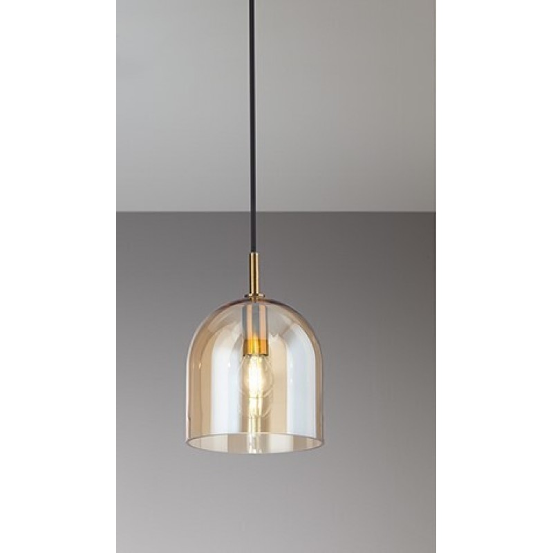 CORO Κρεμαστό Φωτιστικό γυάλινο PERENZ 6940 SP - φιμέ Ø 16