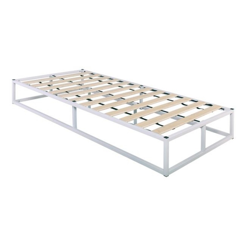 ΥΠΟΣΤΡΩΜΑ Μέταλλο Βαφή Άσπρο με Ξύλινες τάβλες Κωδικός: [Ε-00021536] Ε8017,2