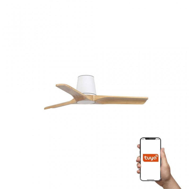 ΑΝΕΜΙΣΤΗΡΑΣ ΟΡΟΦΗΣ HEYWOOD TUBE ΧΩΡΙΣ ΦΩΣ Φ.90cm REMOTE + SMART WI-FI Ν. 33836WT