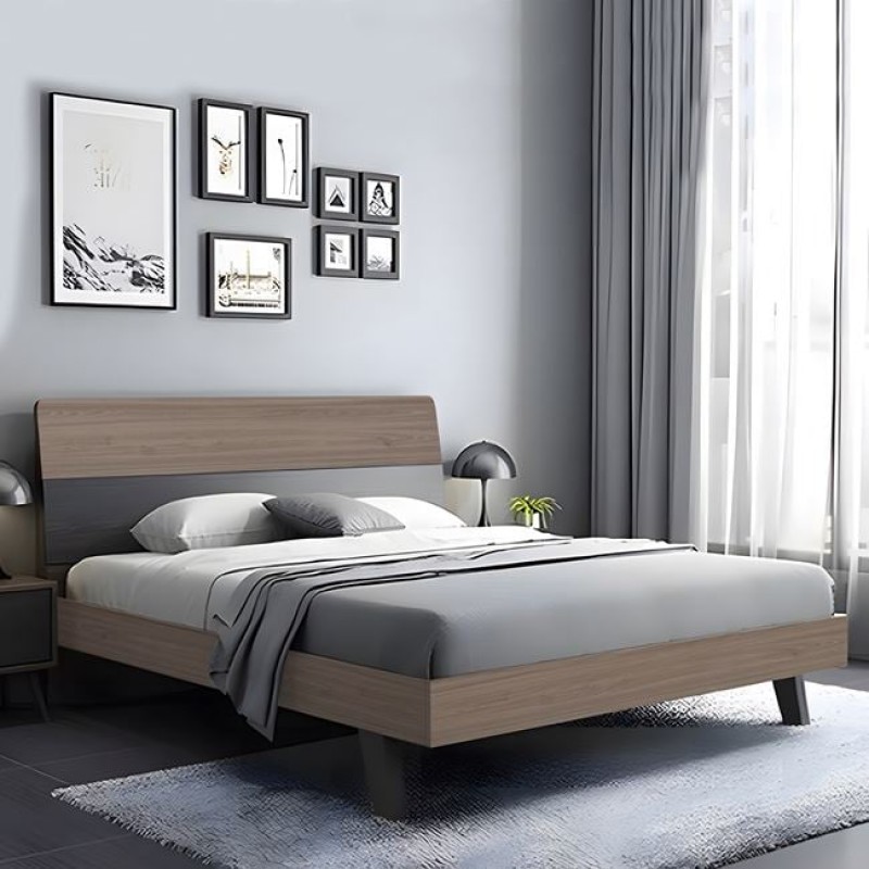 VANITY Κρεβάτι Διπλό, για Στρώμα 160x200cm, Απόχρωση Sonoma Oak-Grey Κωδικός: [Ε-00025618] Ε7350,1