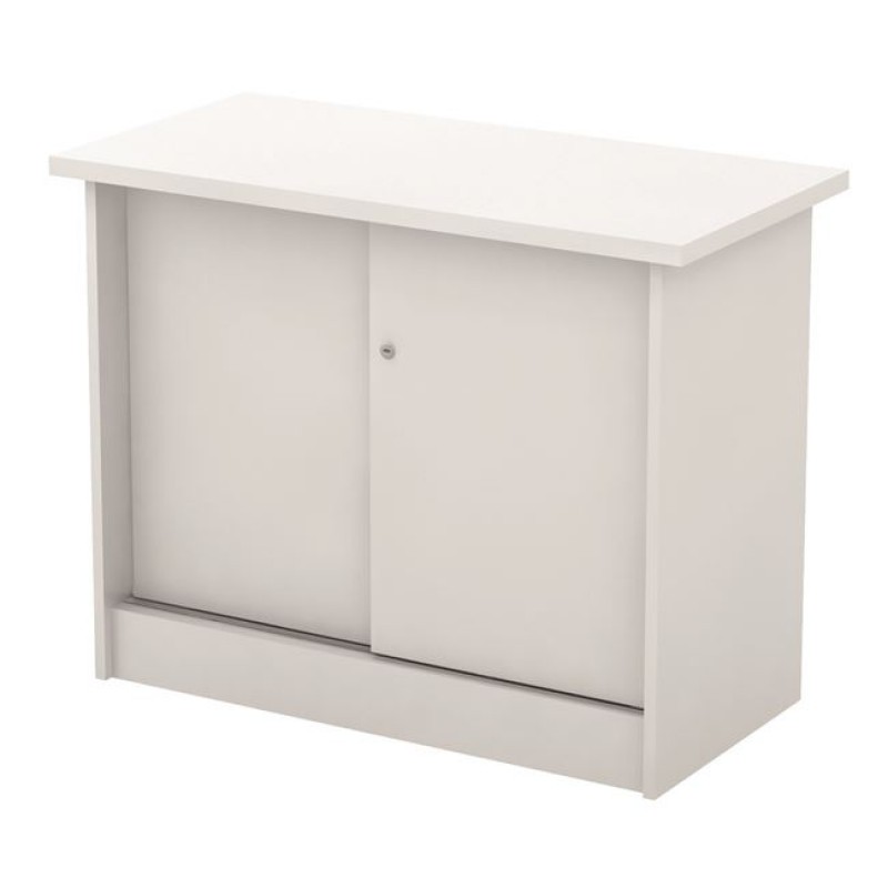 ΝΤΟΥΛΑΠΙ Γραφείου Πλαϊνό, 2 Φύλλα Συρόμενα - 2 Ράφια, Απόχρωση Άσπρο Κωδικός: [Ε-00024551] ΕΟ979,2