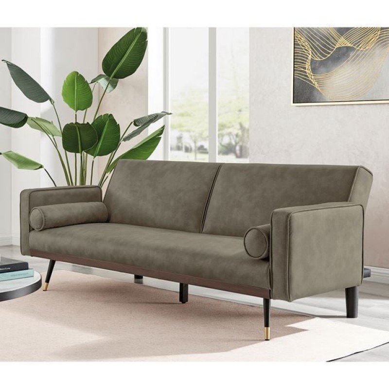 CLICK Καναπές - Κρεβάτι Σαλονιού - Καθιστικού, Ύφασμα Suede Cappuccino Κωδικός: [Ε-00024468] Ε9443,3