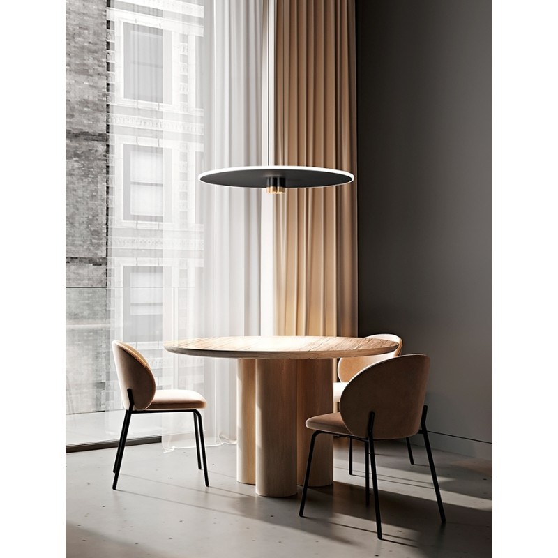 STREAM Φωτιστικό κρεμαστό LED PERENZ 8262 N LC- χρώμα μαύρο ματ / βουρτσισμένο χρυσό Ø71 cm