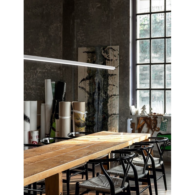 SYNCRO Κρεμαστό φωτιστικό 8052 B CT λευκό PERENZ L151,5 CM LED 35W 2450LM - CCT 3000K 4000K 6000K