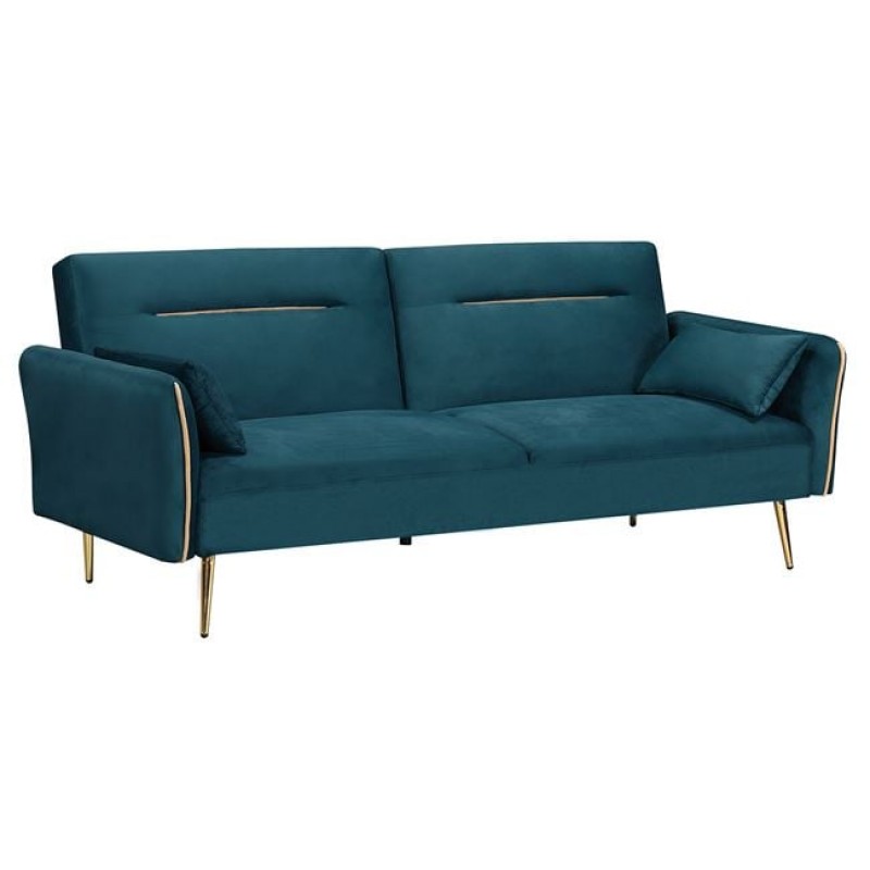 FLICK Καναπές - Κρεβάτι Σαλονιού - Καθιστικού, 3Θέσιος Ύφασμα Velure Petrol Κωδικός: [Ε-00024530] Ε9445,2