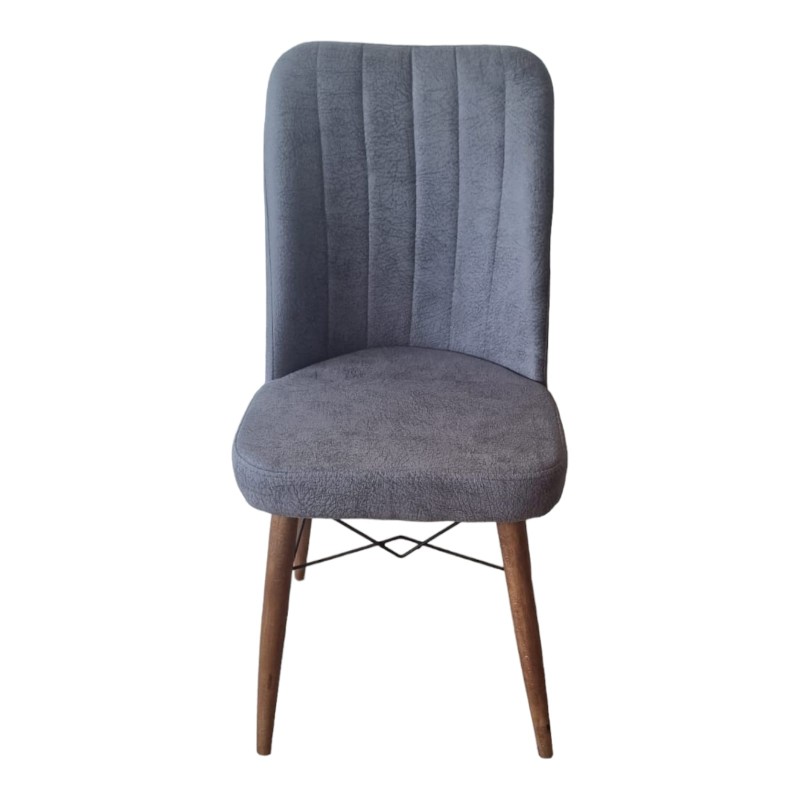 Lori Καρέκλα Τραπεζαρίας Βελούδινη Γκρι 45x44x87εκ.Κωδικός: FD-LORI-GR