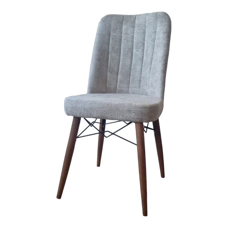 Lori Καρέκλα Τραπεζαρίας Βελούδινη Μπεζ 45x44x87εκ.Κωδικός: FD-LORI-BG