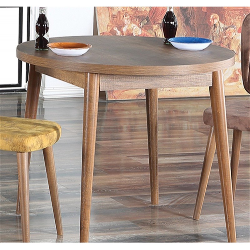 Kronos Τραπέζι Κουζίνας Ξύλινο Καρυδί 90x90x78εκ.Κωδικός: FD-KRONOS-BR