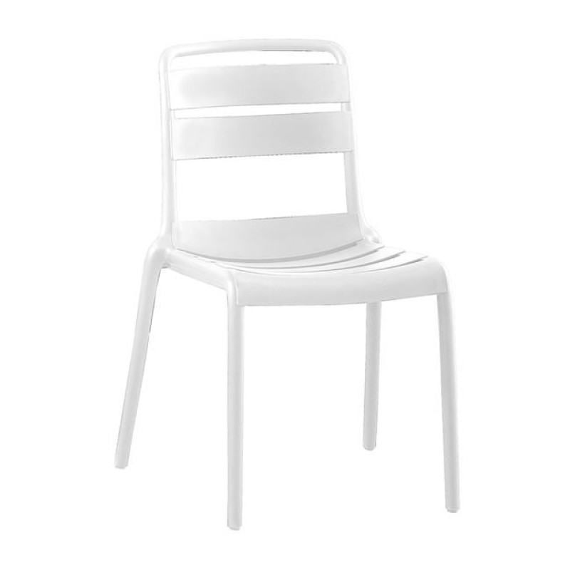 SERENATA Καρέκλα, Στοιβαζόμενη PP - UV Άσπρο Κωδικός: [Ε-00025458] Ε3806,4W