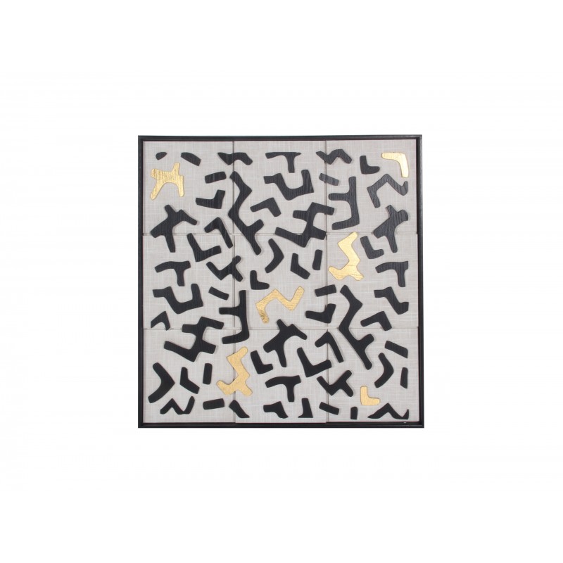 ΠΙΝΑΚΑΣ ΣΧΕΔΙΑ ΜΑΥΡΑ ΧΡΥΣΑ 2 ’60x60x4′ 0194199