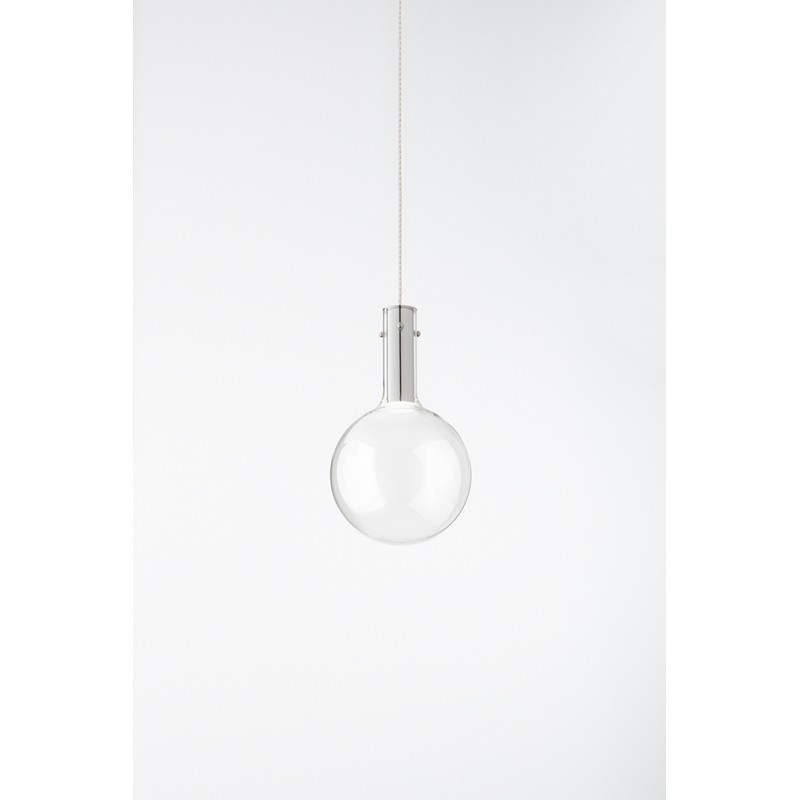 AMPOLLA Κρεμαστό Φωτιστικό γυάλινο LED - PERENZ 8310 TR LC - διάφανο Ø 20cm