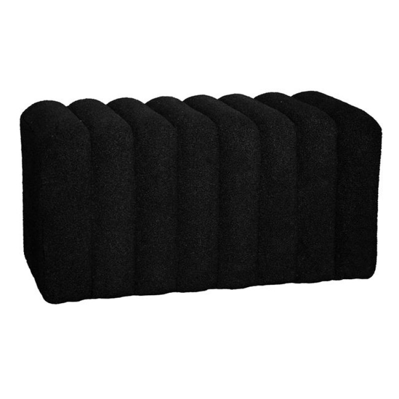 TOGO Σκαμπό Βοηθητικό, Teddy Ύφασμα Μαύρο Κωδικός: [Ε-00024981] Ε7039,2