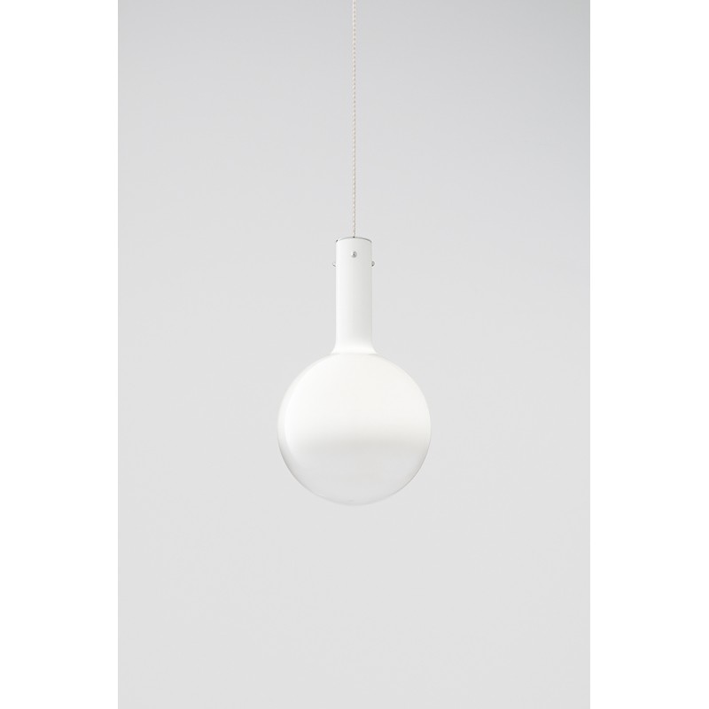 AMPOLLA Κρεμαστό Φωτιστικό γυάλινο LED - PERENZ 8312 B LC - λευκό Ø 25cm