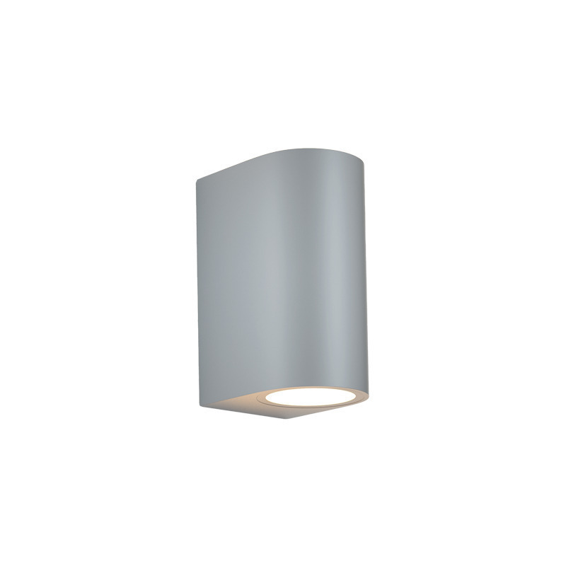 it-Lighting Michigan 2xGU10 Outdoor Up-Down Wall Lamp Grey D14.7cmx9cm (80200134)