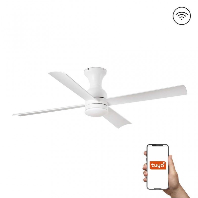 ΑΝΕΜΙΣΤΗΡΑΣ ΟΡΟΦΗΣ FRASER ΜΕ ΦΩΣ LED 16W 3000K Φ.120cm REMOTE + SMART WI-FI Ν. 33756WT