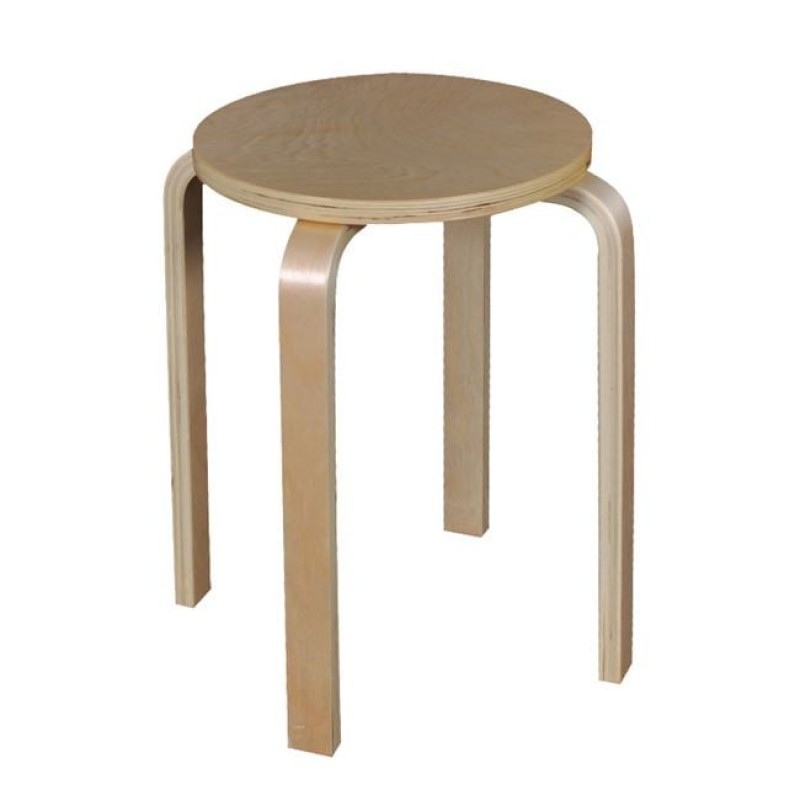 HAMILTON Σκαμπό Βοηθητικό, Στοιβαζόμενο, Απόχρωση Σημύδα Κωδικός: [Ε-00016953] Ε7153