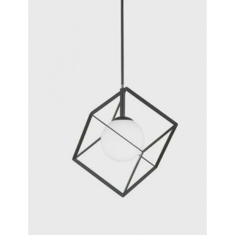 CUBE Κρεμαστό Φωτιστικό μεταλλικό PERENZ 6695N - μαύρο ματ 15 x 15 cm