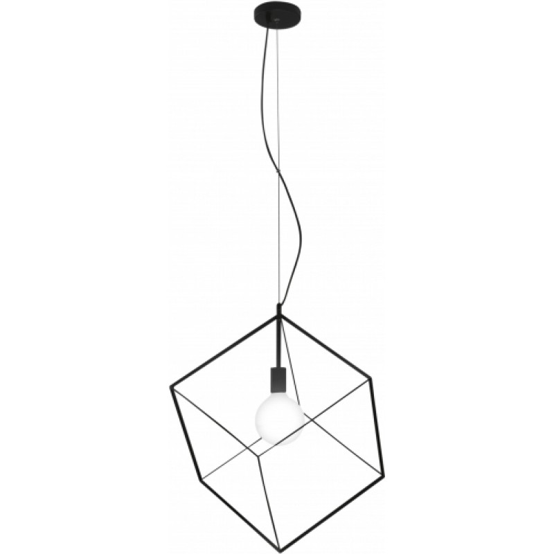 CUBE Κρεμαστό Φωτιστικό μεταλλικό PERENZ 6693N - μαύρο ματ 35 x 35 cm