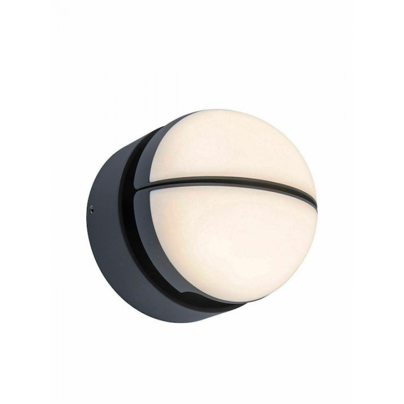 Lutec Eklips Επιτοίχια Εξωτερική Πλαφονιέρα LED IP54 13W με Θερμό Λευκό Φως Διπλής Δέσμης 14.6x16.1x16.1εκ. Κωδικός: 5199001118