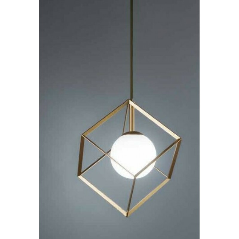 CUBE Κρεμαστό Φωτιστικό μεταλλικό PERENZ 6695OR - χρυσό 15 x 15 cm