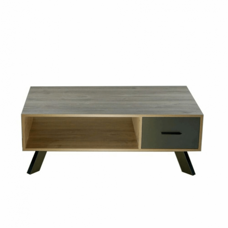 Ορθογώνιο Τραπεζάκι Σαλονιού Cozy Ξύλινο Sonma/ Ανθρακί Μ115xΠ65xΥ42εκ.Κωδικός: FD-TR13