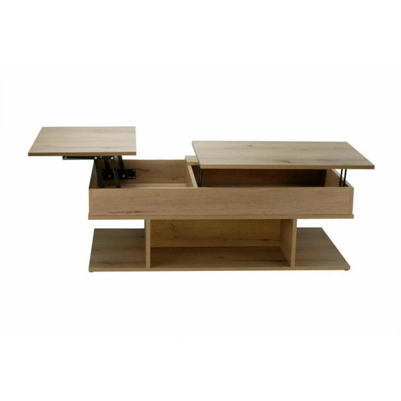 Ορθογώνιο Τραπεζάκι Σαλονιού Fidelio Ξύλινο με Σερβιτόρο Καφέ Μ120xΠ70xΥ40εκ.Κωδικός: FD-TR05-SN