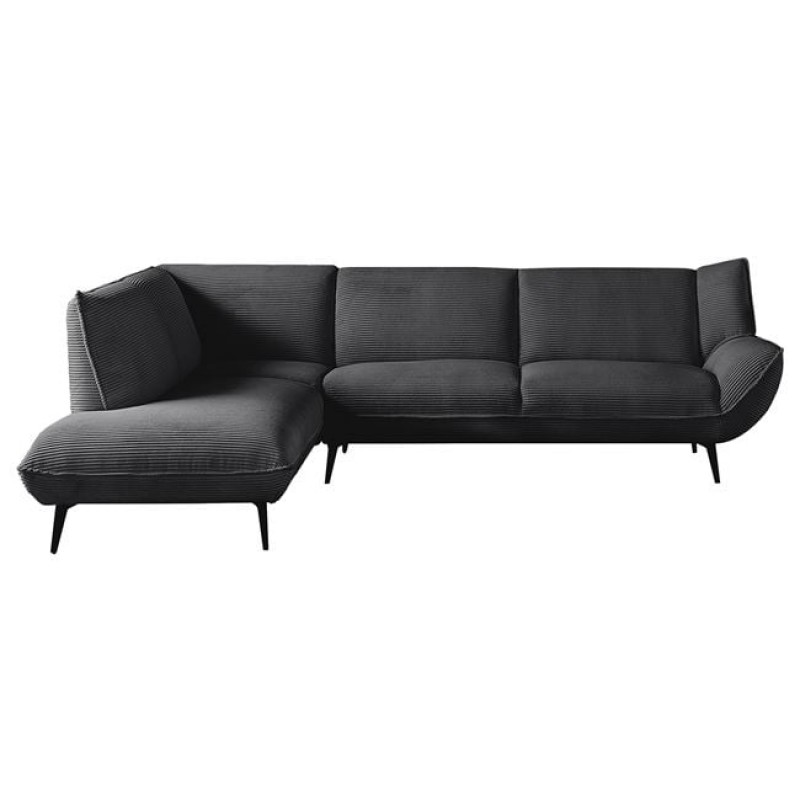 EMERALD Καναπές Σαλονιού Δεξιά Γωνία, Ύφασμα Κοτλέ Ανθρακί Κωδικός: [Ε-00024954] Ε9419,31