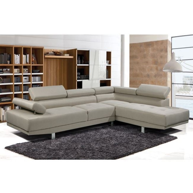 SECTOR Καναπές Σαλονιού Αριστερή Γωνία, Ανακλινόμενα Κεφαλάρια, Ύφασμα Μπεζ Κωδικός: [Ε-00022011] Ε989,4L