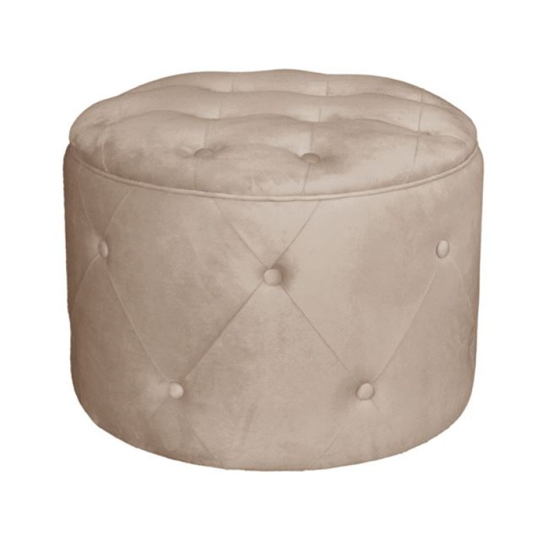 TRAVIS Σκαμπό Αποθηκευτικό, Ύφασμα Velure Απόχρωση Cappuccino Κωδικός: [Ε-00024989] Ε7025,1