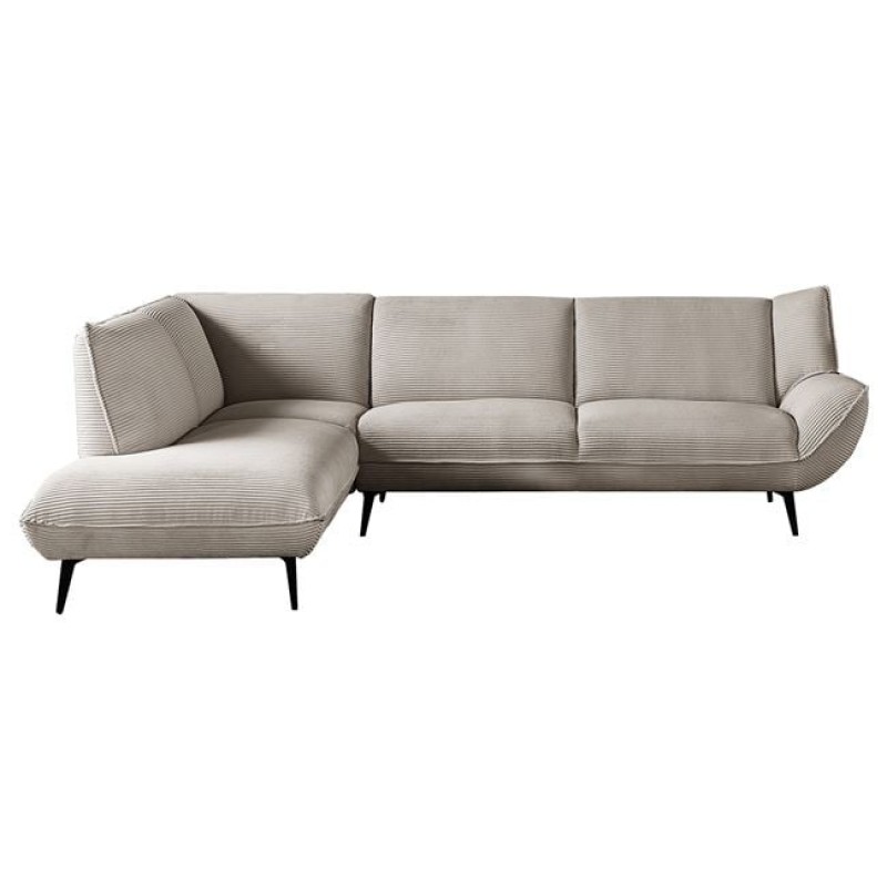 EMERALD Καναπές Σαλονιού Δεξιά Γωνία, Ύφασμα Κοτλέ Μπεζ Κωδικός: [Ε-00024951] Ε9419,11