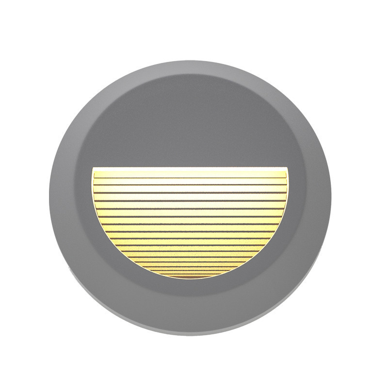 it-Lighting Maroon LED 2W 3CCT Outdoor Wall Lamp Grey D:15cmx2.7cm (80201630)