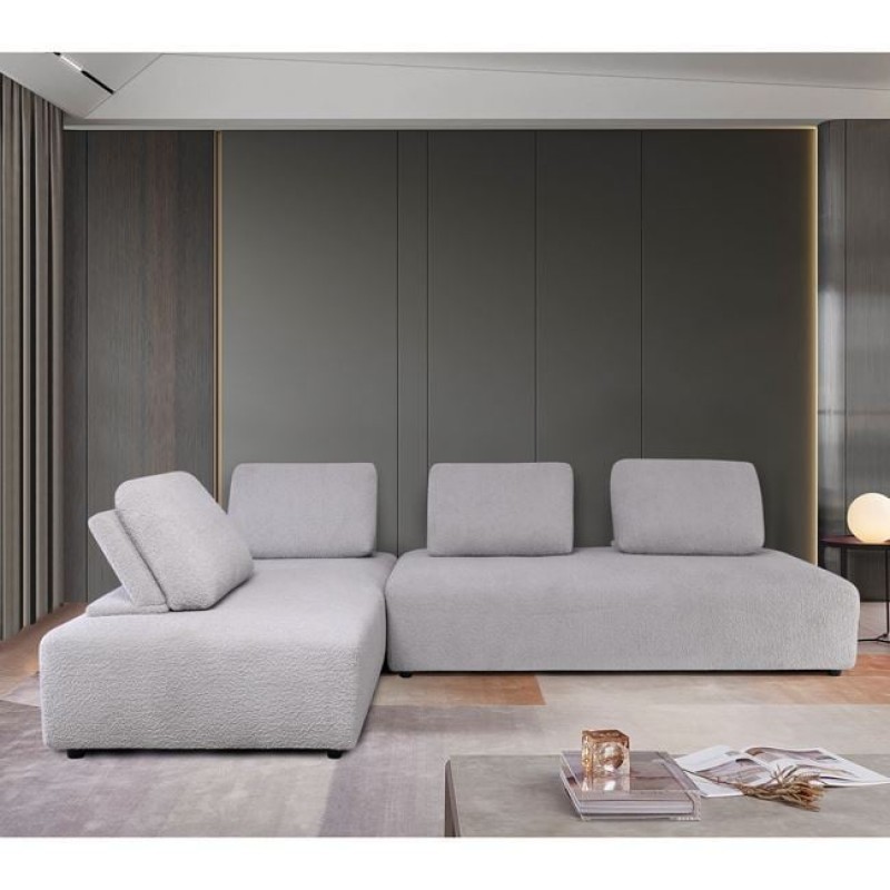 BRISTOL Καναπές Σαλονιού Καθιστικού Πολυμορφικός, Ύφασμα Ανοιχτό Γκρι Κωδικός: [Ε-00024945] Ε9417,1