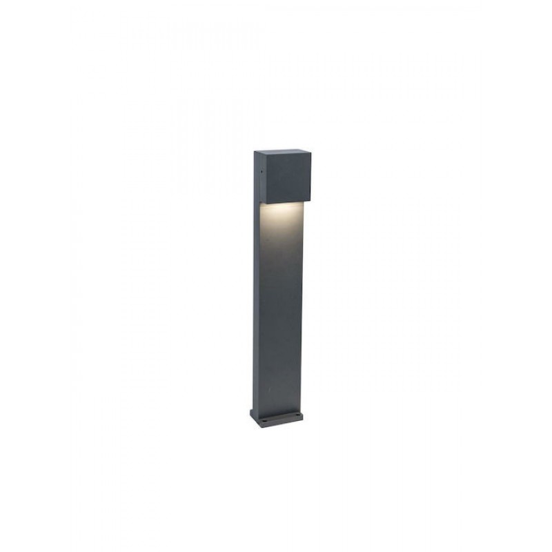Lutec Φωτιστικό Κολωνάκι LED Εξωτερικού Χώρου 9.2W με Φυσικό Λευκό Φως IP54 Γκρι