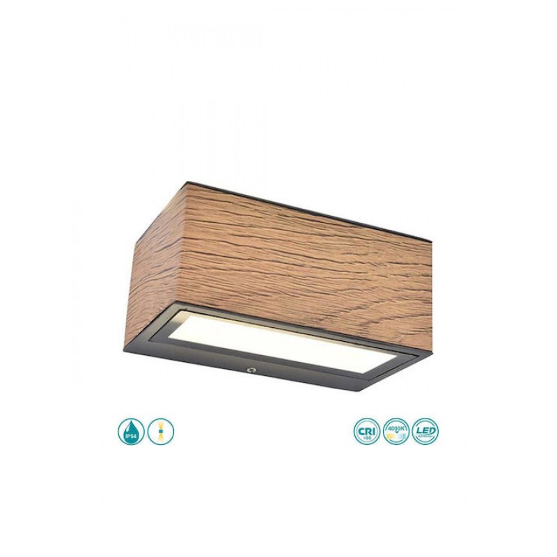 Lutec Gemini Επιτοίχια Εξωτερική Πλαφονιέρα LED IP54 10.5W με Φυσικό Λευκό Φως 8.9x6.5x14εκ. Κωδικός: 5189135118