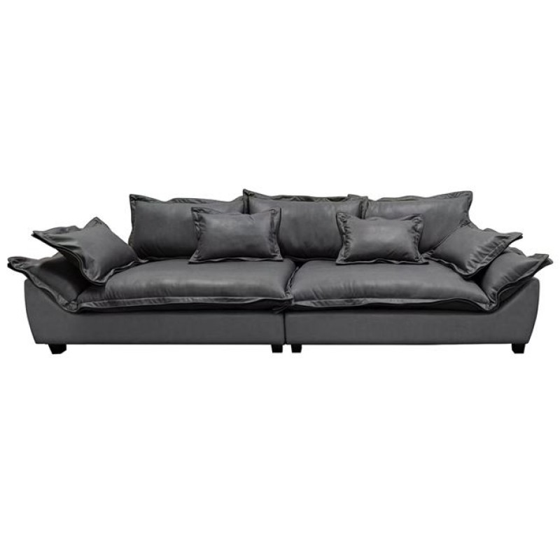 DARBY Kαναπές Σαλονιού - Καθιστικού 4Θέσιος, Ύφασμα Nabuk Σκούρο Γκρι Κωδικός: [Ε-00024934] Ε9413,1