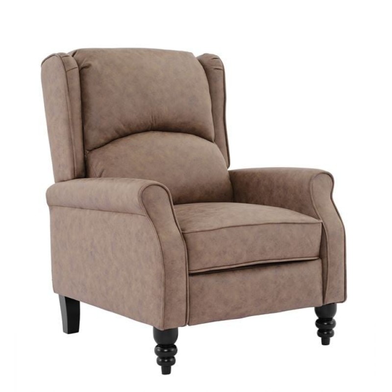 SIMPLE Relax Πολυθρόνα Μπερζέρα Σαλονιού, Καθιστικού, Ύφασμα Απόχρωση Antique Καφέ Κωδικός: [Ε-00025497] Ε7144,1