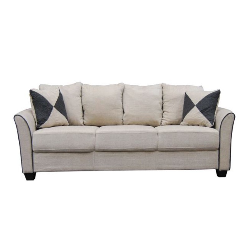 ASHLEY Καναπές Σαλονιού - Καθιστικού 3Θέσιος, Ύφασμα Μπεζ Κωδικός: [Ε-00013781] Ε986,3